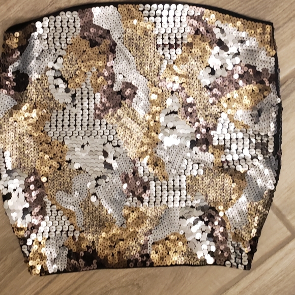 Gold & Silver Mini Skirt - Picture 3 of 8